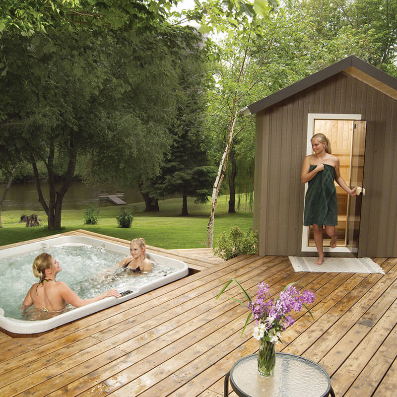 Traditional Outdoor Saunas Patio Series