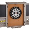 dartboard cabinet rustic Grey