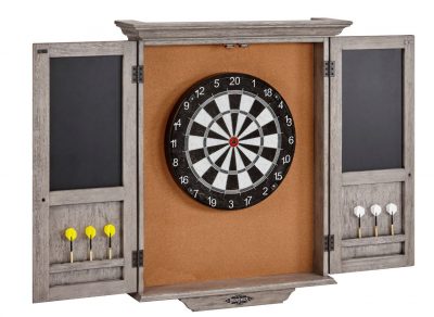 dartboard cabinet rustic Grey