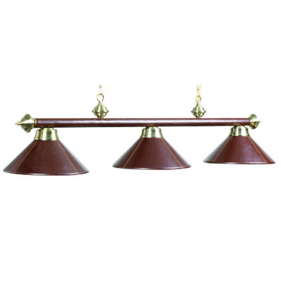 3 LT-54" Billiard Light-LEATHER/BROWN