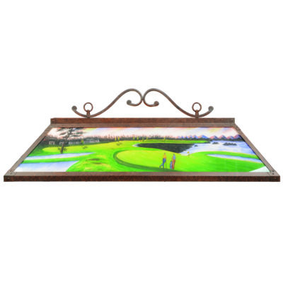 48"HAND-PAINTED Billiard Light